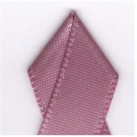 Papilion Papilion R074400160165100Y .63 in. Double-Face Satin Ribbon 100 Yards - Rosy Mauve R074400160165100Y